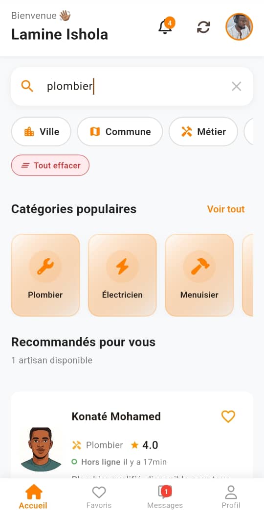 Application Artisanpro CI
